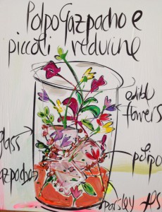 Polpo Gazpacho e piccole verdure di Joanne Shipp